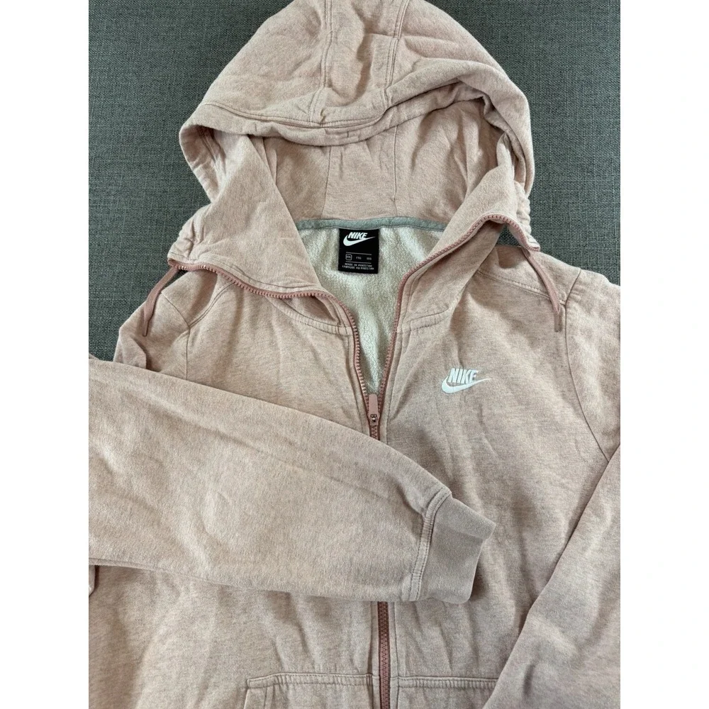 Nike Sportswear‎ Full Zip Sherpa Lined Hoodie Women's XXL Pink Fleece Sweatshirt